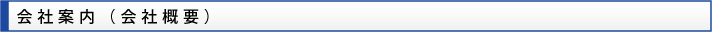 会社案内(会社概要)